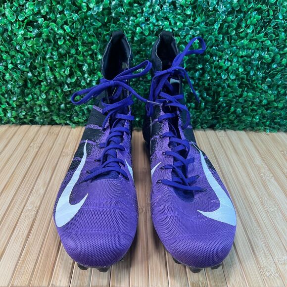 Nike Vapor Untouchable 3 Elite Flyknit \'Ravens\' Black Purple Sz 14 AO3006-004 main image 7